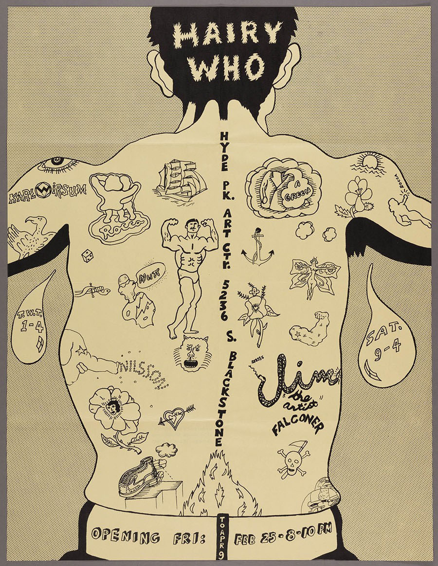 Poster for *Hairy Who, 1966*  exhibit